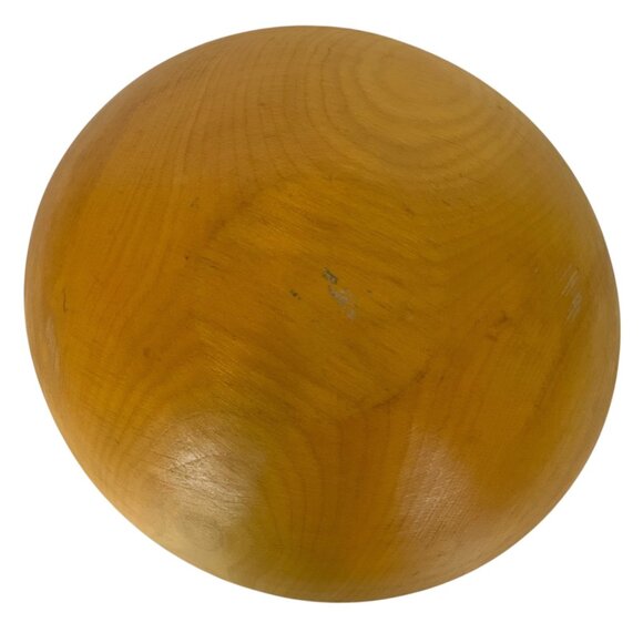 Vintage Wooden Fruit Serving Bowl Hand Painted Apple Pear Kitchen Decor - Picture 4 of 4